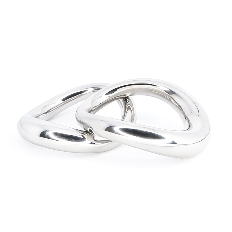 Stainless Steel Male Enhancement Ring Heavyduty Scrotum Bondage Lock Delay Ejaculation Bdsm Toy For Men - 4