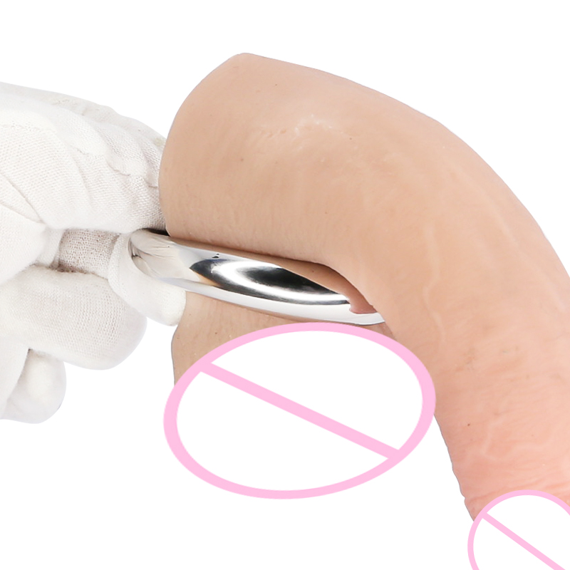 Stainless Steel Male Enhancement Ring Heavyduty Scrotum Bondage Lock Delay Ejaculation Bdsm Toy For Men - 1