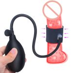 Inflatable Cock Ring Penis Pump For Erection Sex Toys Air-filled Scrotum Sleeve Testicle Rings Erotic Goods Male Masturbation - 6