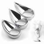 Licker Cock Ring Unique Shape Extra Stimulation Stainless Metal Penis Delay Ejaculation Bdsm Sex Toy Men - 2