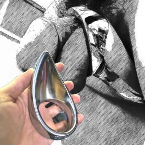 Licker Cock Ring Unique Shape Extra Stimulation Stainless Metal Penis Delay Ejaculation Bdsm Sex Toy Men