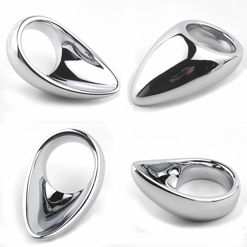 Stainless Steel Cock Ring Unique Design For Enhanced Stimulation Ejaculation Delay Bdsm Male Sex Toy - 3
