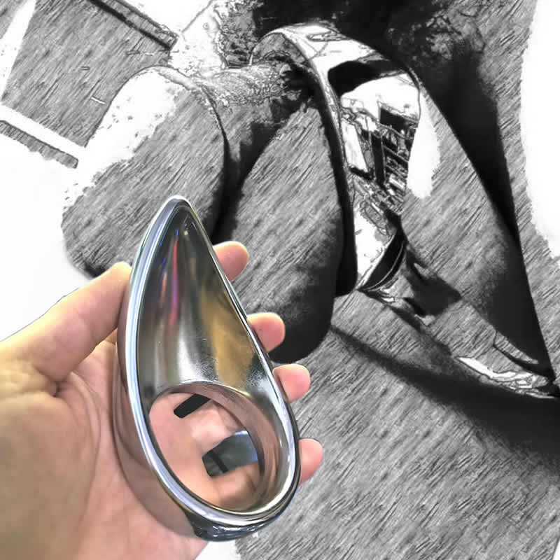 Stainless Steel Cock Ring Unique Design For Enhanced Stimulation Ejaculation Delay Bdsm Male Sex Toy - 1