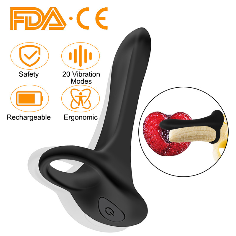 Male Enhancement Vibrating Cock Rings Penis Enlargement Device Delay Ejaculation Aid Mens Intimate Sex Toy - 2