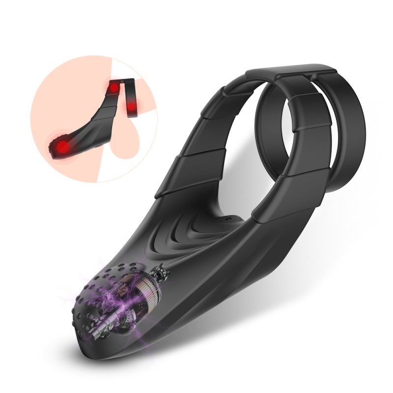 Cock Ring Male Vibrate Penis Cockring Vibrators Clitoris Stimulate Delay Ejaculation Adults Sex Toys For Couple Men Masturbators