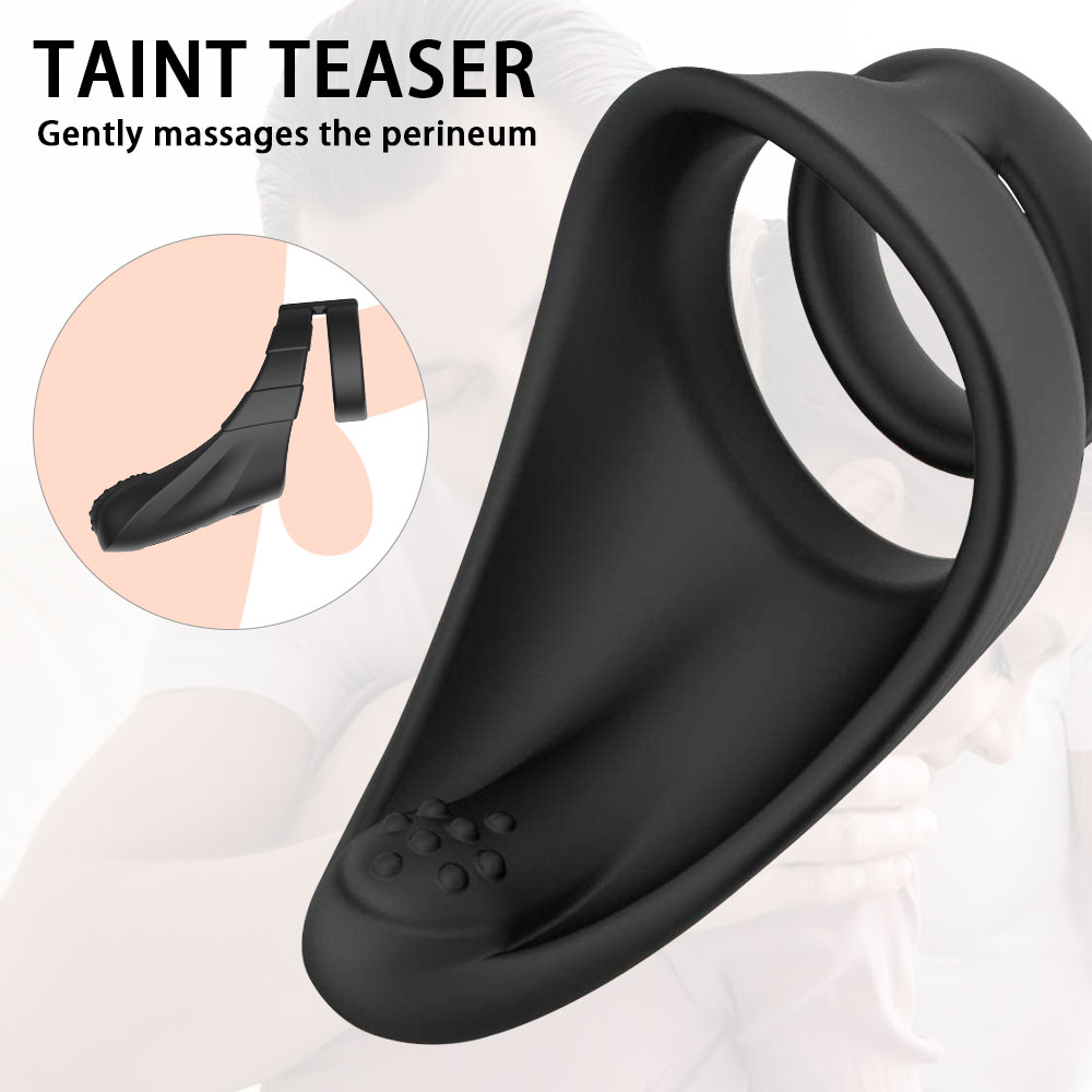 Male Vibrating Cock Ring Clitoral Stimulator Delay Ejaculation Aid Adult Sex Toy For Couples Mens Pleasure Enhancer Masturbator - 10
