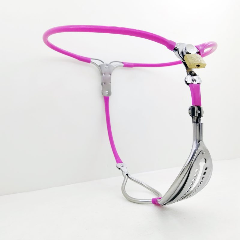 Female Chastity Belt Underwear Bdsm Bondage Metal Silicone Device Adult Game Cosplay Sex Toys For Woman Ball Stretcher