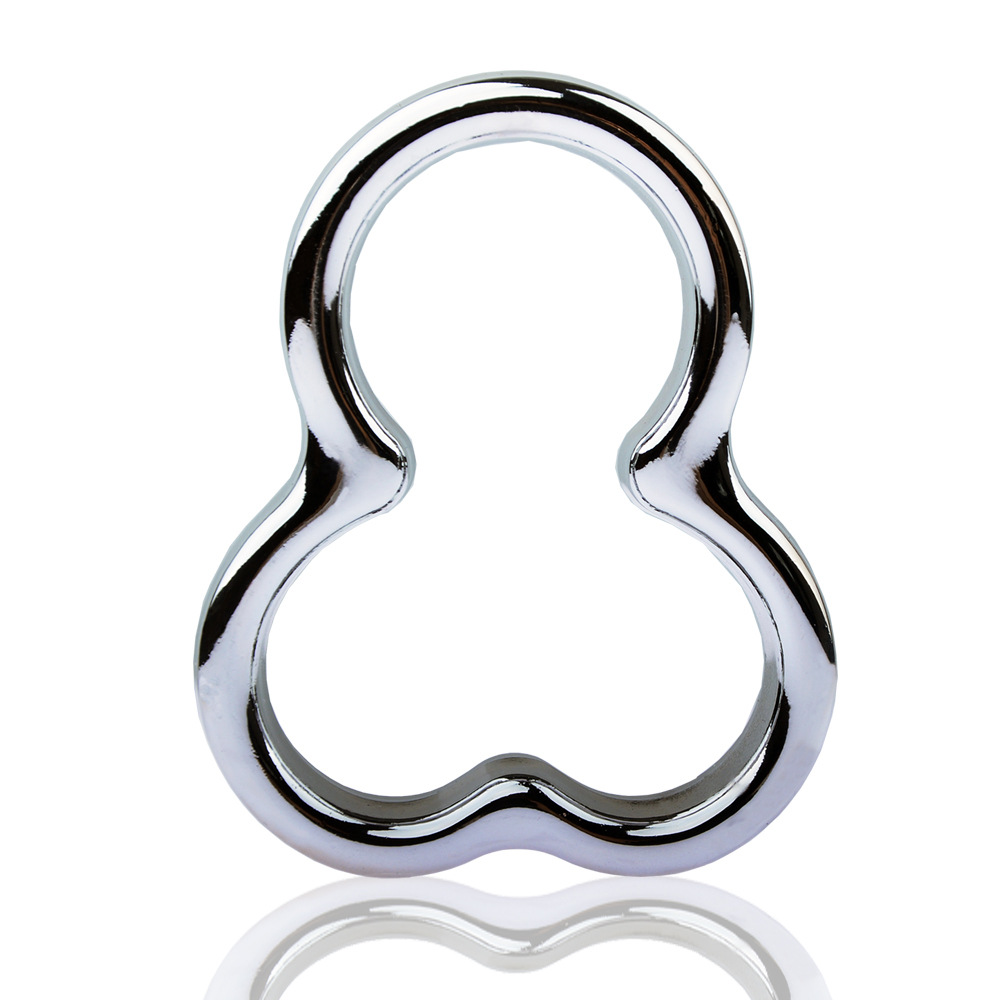 Stainless Steel Male Chastity Device Scrotum Pendant Delay Ejaculation Bdsm Sex Toy For Men - 2