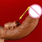 Fan Qie Mei Silicone G-spot Stimulate Vibrating Penis Sleeves Reusable Extender Condoms Sleeve Delay Time Sex Toys For Men - 5