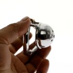 Stainless Steel Micro Chastity Device Small Size Cock Cage With Arc-shaped Ring Sex Toys Men Belt Bdsm Toy - 5