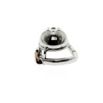 Stainless Steel Micro Chastity Device Small Size Cock Cage With Arc-shaped Ring Sex Toys Men Belt Bdsm Toy - 2