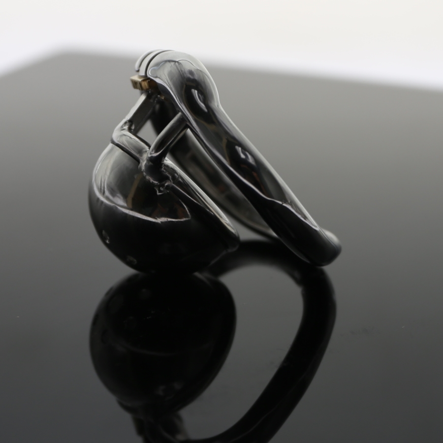 Stainless Steel Small Size Male Chastity Device Arcshaped Ring Bdsm Adult Sex Toy For Men - 7