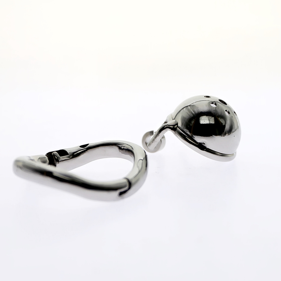 Stainless Steel Small Size Male Chastity Device Arcshaped Ring Bdsm Adult Sex Toy For Men - 6