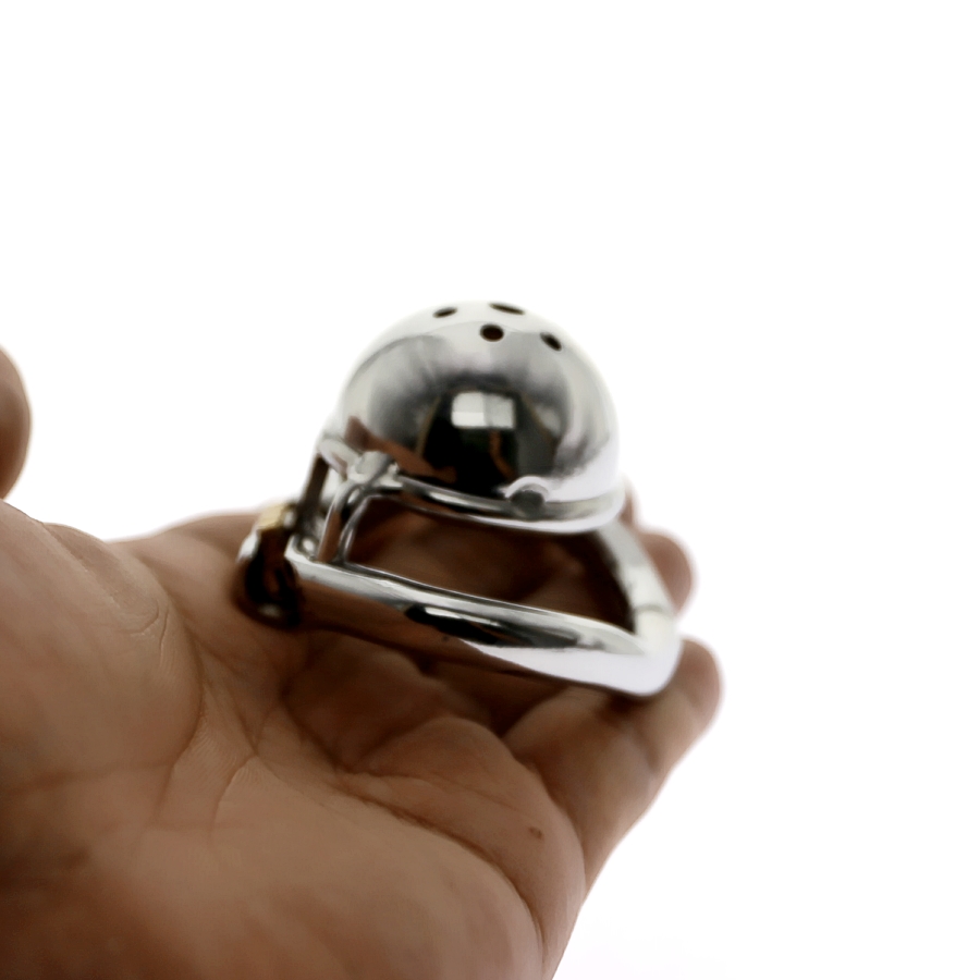 Stainless Steel Small Size Male Chastity Device Arcshaped Ring Bdsm Adult Sex Toy For Men - 3