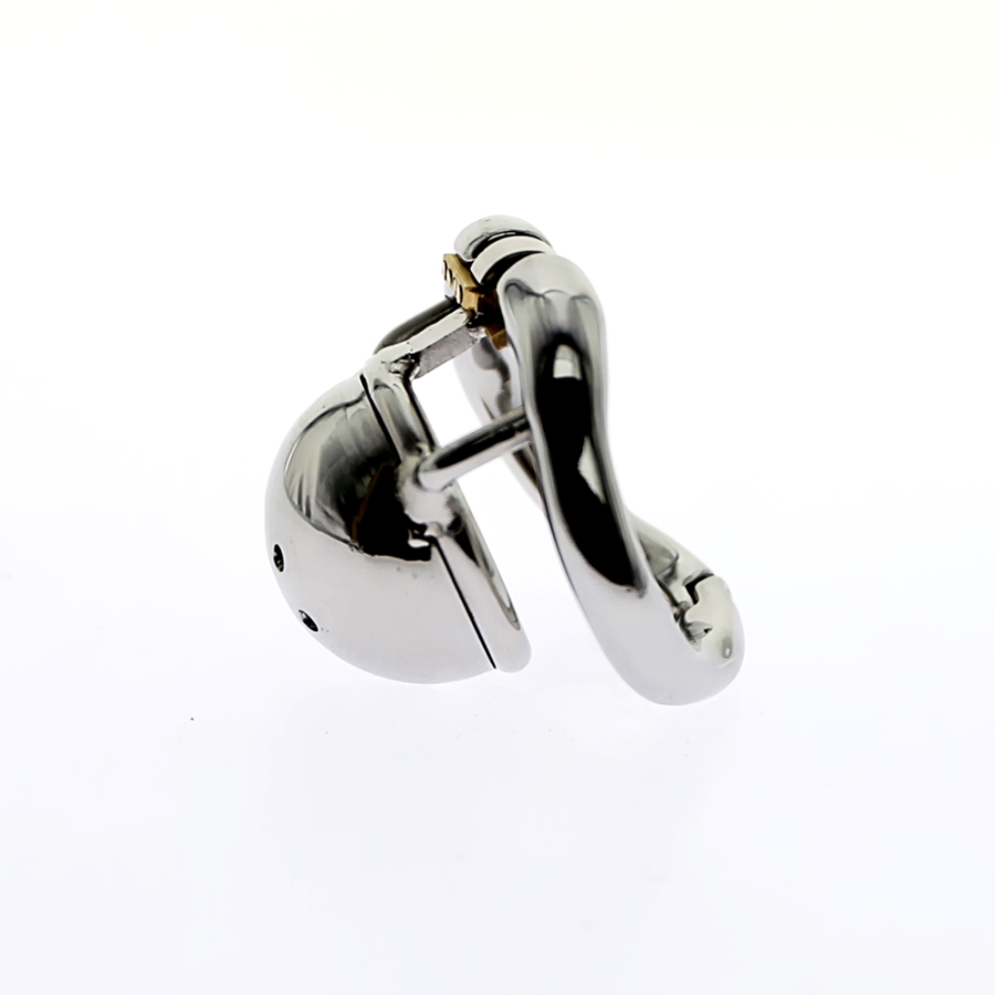 Stainless Steel Small Size Male Chastity Device Arcshaped Ring Bdsm Adult Sex Toy For Men - 1