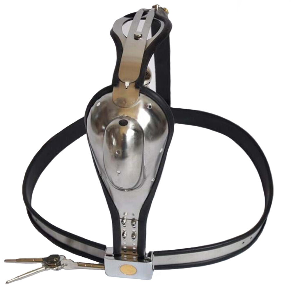 Manyjoy Stainless Steel Male Chastity Belt With Anal Plug Bdsm Bondage Lock Cage Device Erotic Adult Sex Toy - 3