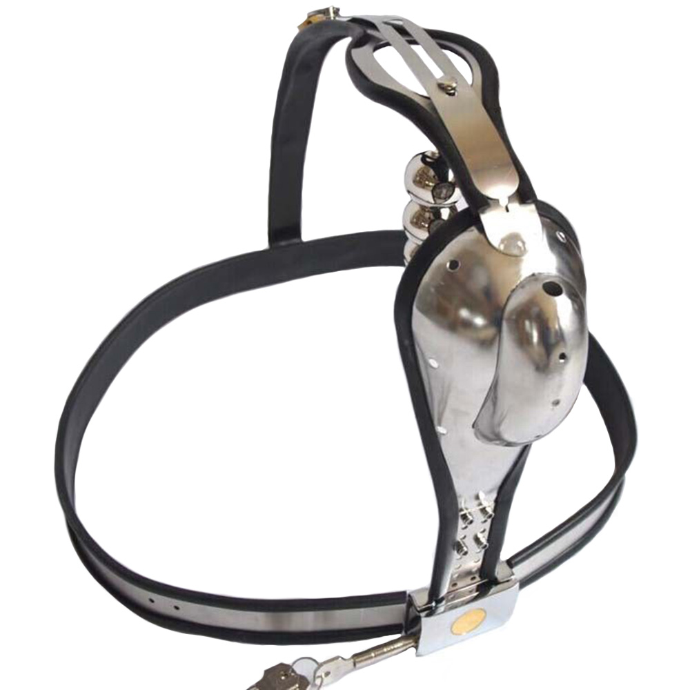 Manyjoy Stainless Steel Male Chastity Belt With Anal Plug Bdsm Bondage Lock Cage Device Erotic Adult Sex Toy - 2