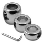 Cock Rings Metal Penis Dick Ring Heavy Ball Stretcher Scrotal Bondage Stainless Steel Chastity Devices Fetish Sex Toys For Men