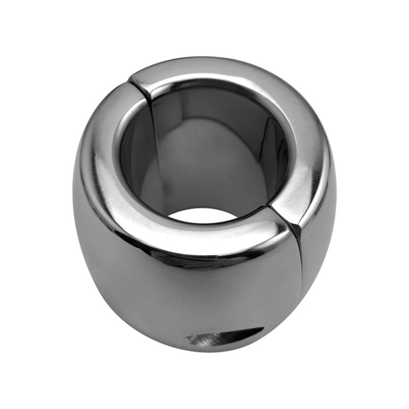 Stainless Steel Chastity Device Heavy Scrotal Bondage Ring Fetish Sex Toy For Men - 4