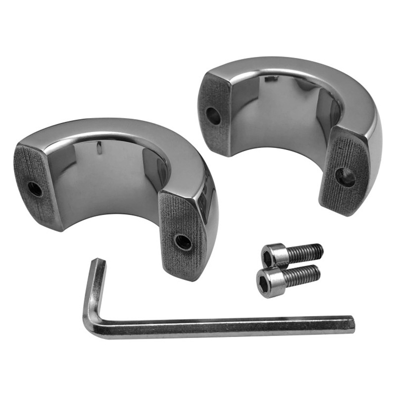 Stainless Steel Chastity Device Heavy Scrotal Bondage Ring Fetish Sex Toy For Men - 2