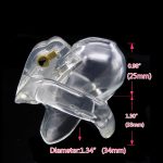Chastity Cage Male Device With 4 Rings Small Bio-sourced Penis Cock Belt Adult Sex Toys For Men V4 - 2