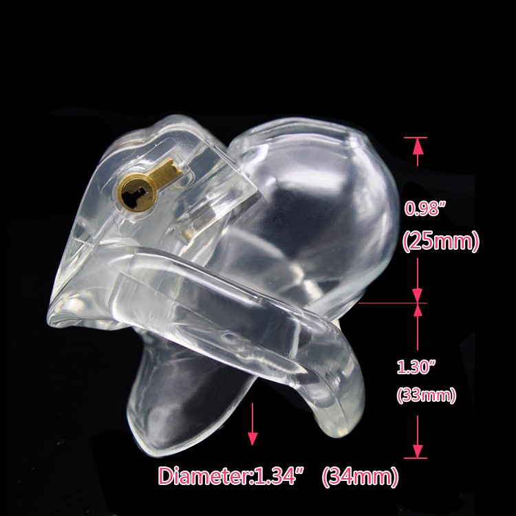 Biosourced Chastity Cage With 4 Adjustable Rings Compact Adult Novelty Sex Toy For Men V4 - 2