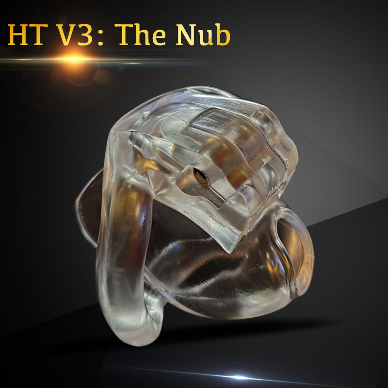 Biosourced Chastity Cage With 4 Adjustable Rings Compact Adult Novelty Sex Toy For Men V4 - 1