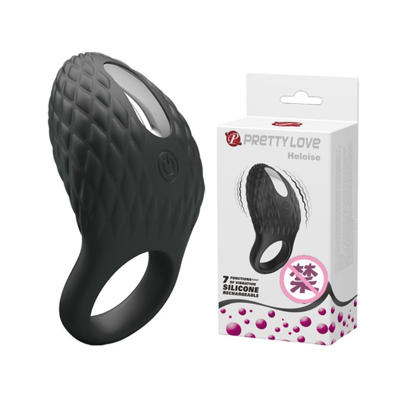 Waterproof Rechargeable Full Silicone Vibrating Cock Ring Powerful Penis Vibrator With Clitorial Stimulation Vibes - 8