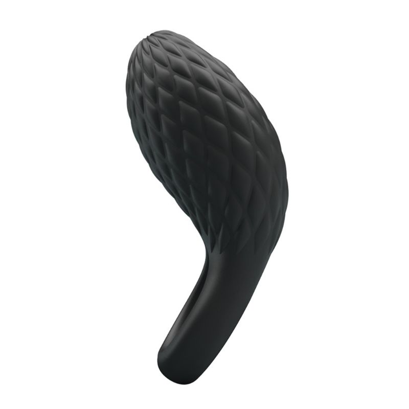 Waterproof Rechargeable Full Silicone Vibrating Cock Ring Powerful Penis Vibrator With Clitorial Stimulation Vibes - 6