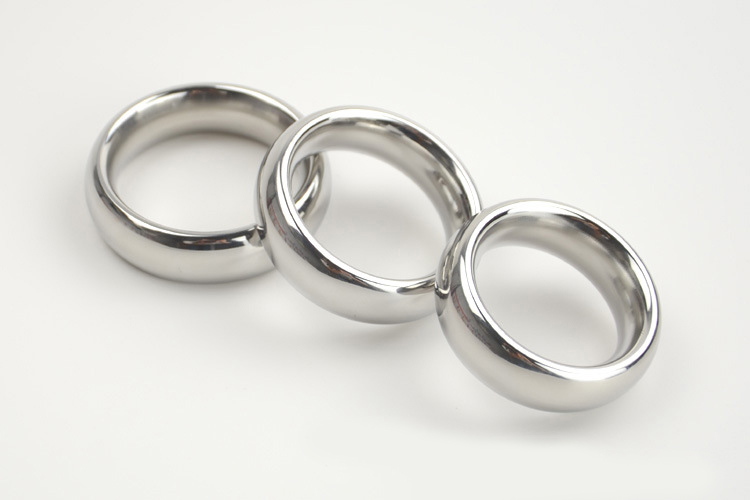 Heavyweight 304 Stainless Steel Male Enhancement Ring 404550mm Adjustable Cockring Adult Sex Toy For Men Smooth Penis And Ball Ring - 10