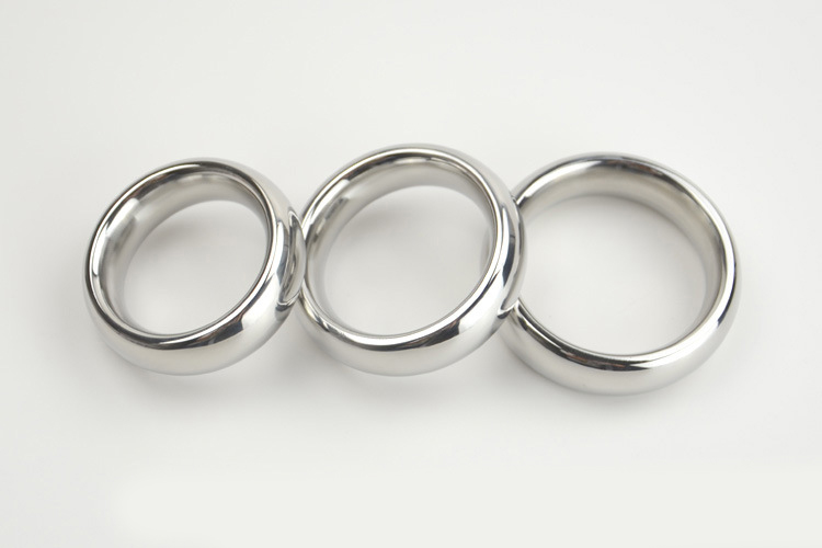Heavyweight 304 Stainless Steel Male Enhancement Ring 404550mm Adjustable Cockring Adult Sex Toy For Men Smooth Penis And Ball Ring - 9