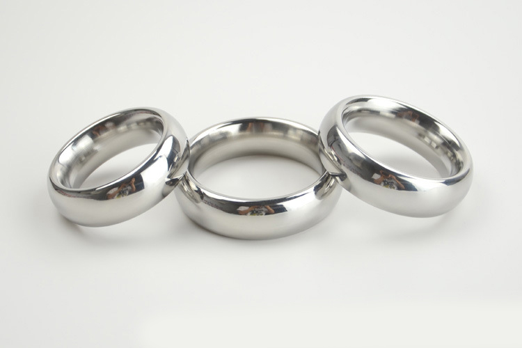 Heavyweight 304 Stainless Steel Male Enhancement Ring 404550mm Adjustable Cockring Adult Sex Toy For Men Smooth Penis And Ball Ring - 8