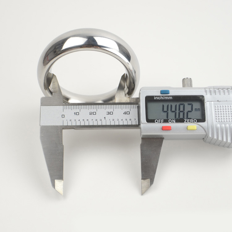 Heavyweight 304 Stainless Steel Male Enhancement Ring 404550mm Adjustable Cockring Adult Sex Toy For Men Smooth Penis And Ball Ring - 6