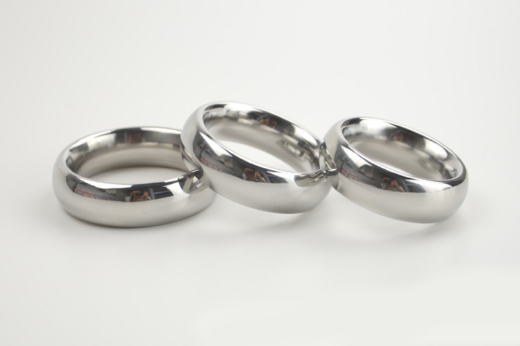 Heavyweight 304 Stainless Steel Male Enhancement Ring 404550mm Adjustable Cockring Adult Sex Toy For Men Smooth Penis And Ball Ring - 3