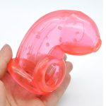 Transparent Spiked Soft Cock Cage Male Chastity Device Penis Sleeve Scrotum Bondage Sex Toys For Men Dick Sleeves - 5