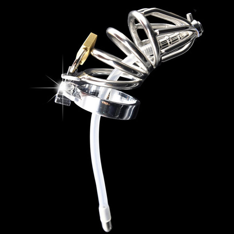 Stainless Steel Male Chastity Device Urethral Catheter Cock Rings Bondage Locks For Intimate Mens Pleasure - 4