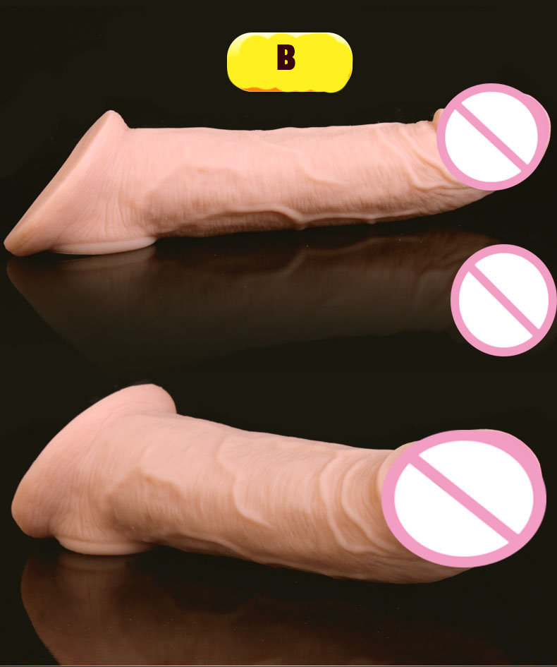 Ultrasoft Silicone Male Enlargement Sleeve Reusable Extender Condoms For Enhanced Intimacy Pleasurable Sex Experience - 10