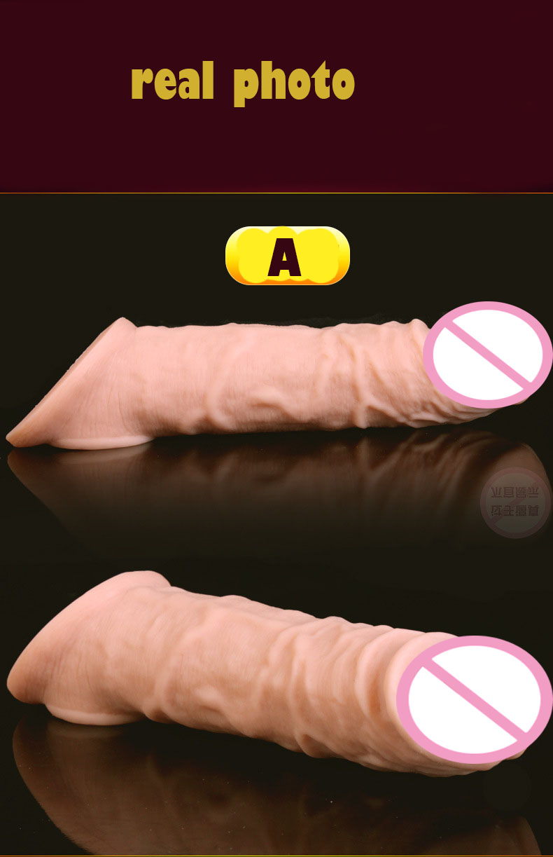 Ultrasoft Silicone Male Enlargement Sleeve Reusable Extender Condoms For Enhanced Intimacy Pleasurable Sex Experience - 9