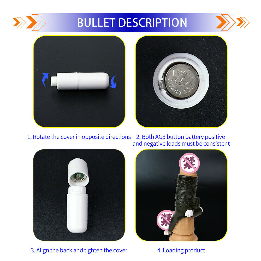 Reusable Double Vibrator Penis Sleeve Cock Enlargement Condom For Men Adult Intimate Sex Toy - 7