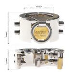 Chastity Ring Piercing Chamber Ball Stretcher Lock Metal Scrotum Pendant Testis Weight Cock Cbt Devices - 5