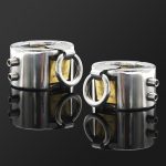 Chastity Ring Piercing Chamber Ball Stretcher Lock Metal Scrotum Pendant Testis Weight Cock Cbt Devices - 4