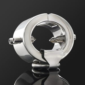 Chastity Ring Piercing Chamber Ball Stretcher Lock Metal Scrotum Pendant Testis Weight Cock Cbt Devices - 2