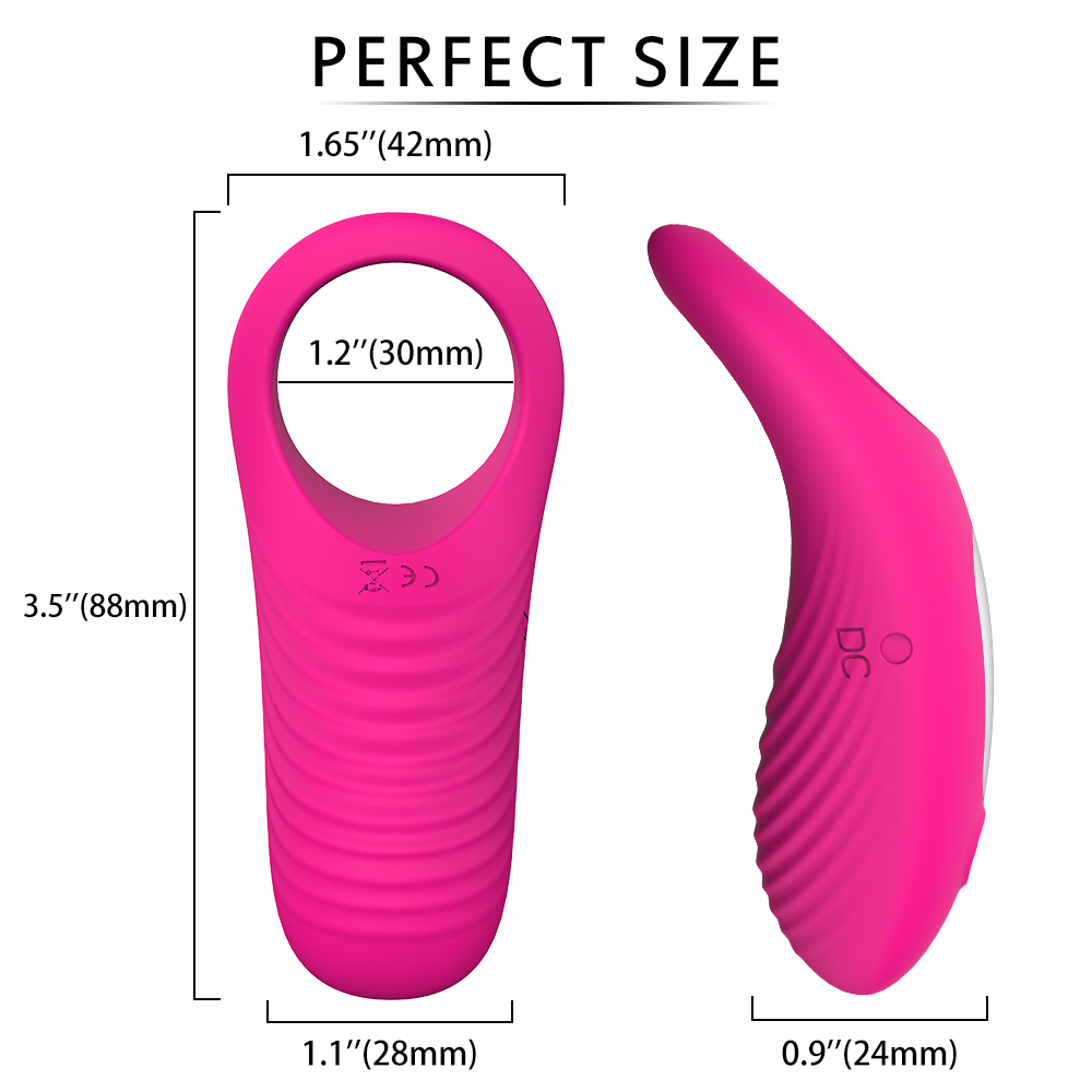 Quality Couples Vibrator Wearable Dildo Clitoral Stimulator Penis Ring Scrotum Pump For Pleasure - 5
