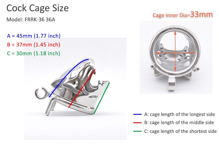 Leopard Design Stainless Steel Male Chastity Cage Bdsm Bondage Tiger Lock Penis Toy For Bdsm Enthusiasts - 6