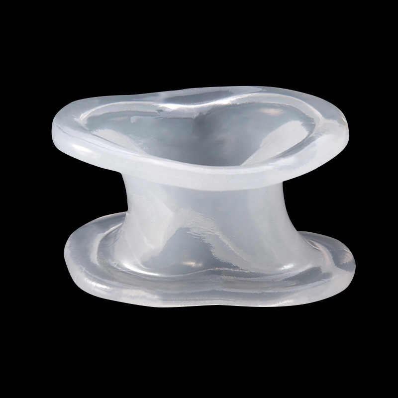 Male Scrotum Testicle Stretch Enhancer Soft Silicone Ring Cage Delay Ball Sex Toy Pleasure Enhancer - 5