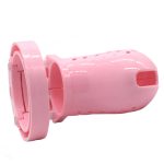 Male Cock Cage Breathable Plastic Chastity Device Various 5 Sizes Ring With Brass Lock Sex Products Penis - 3