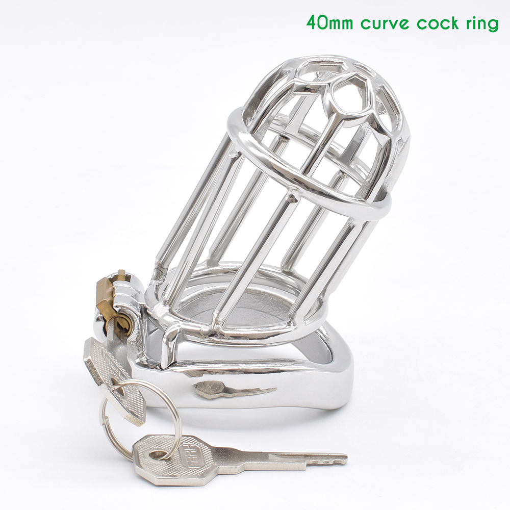 Stainless Steel Male Chastity Device Long Metal Cage Bdsm Bondage Mens Sex Toy Cocklock For Sissies - 17