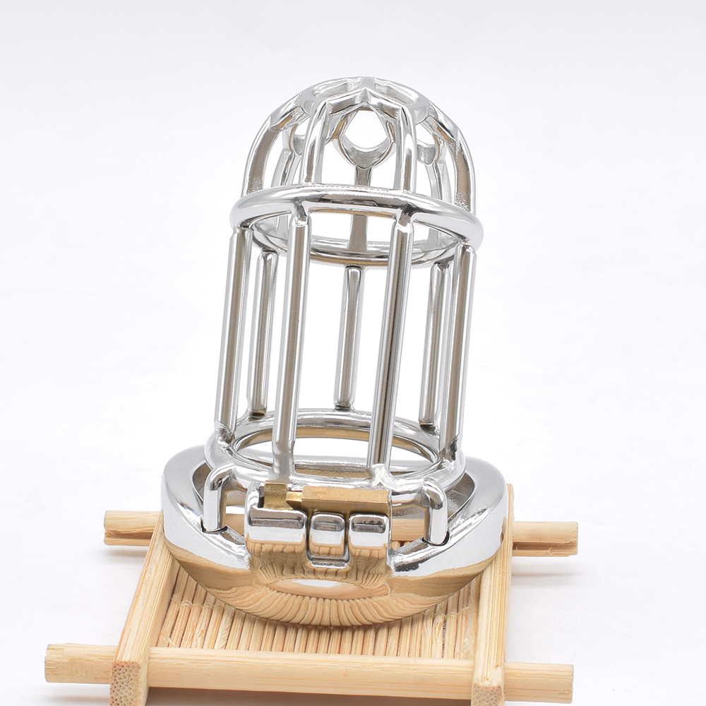 Stainless Steel Male Chastity Device Long Metal Cage Bdsm Bondage Mens Sex Toy Cocklock For Sissies - 9