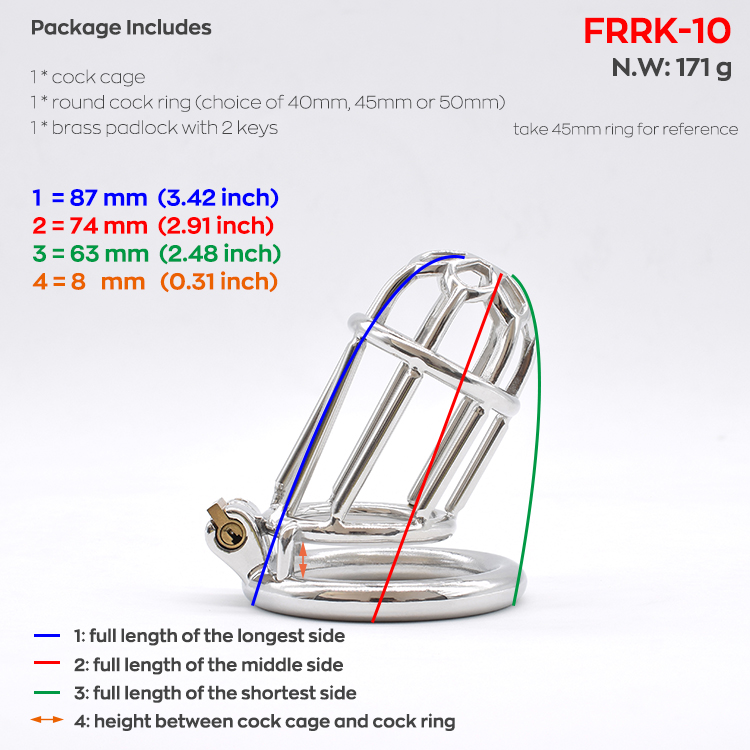 Stainless Steel Male Chastity Device Long Metal Cage Bdsm Bondage Mens Sex Toy Cocklock For Sissies - 6