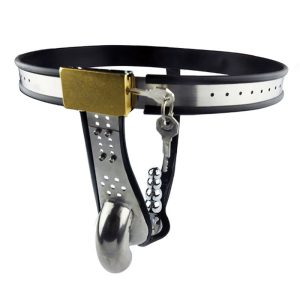 Price Stainless Steel Male Chastity Belt Metal Underwear Bdsm Bondage Lock Cock Cage Device Sex Toys For Men